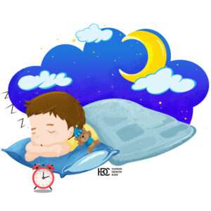 Little boy in deep sleep