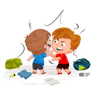 Children Fighting Picture book Illustration
