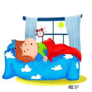 child in deep sleep missing school